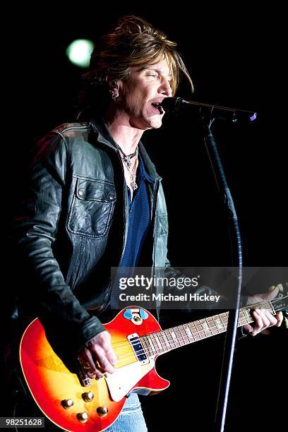 John Rzeznik of the Goo Goo Dolls performs during day 3 of the 2010 NCAA Big Dance Concert Series at White River State Park on April 4, 2010 in...