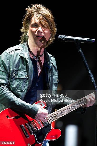 John Rzeznik of the Goo Goo Dolls performs during day 3 of the 2010 NCAA Big Dance Concert Series at White River State Park on April 4, 2010 in...