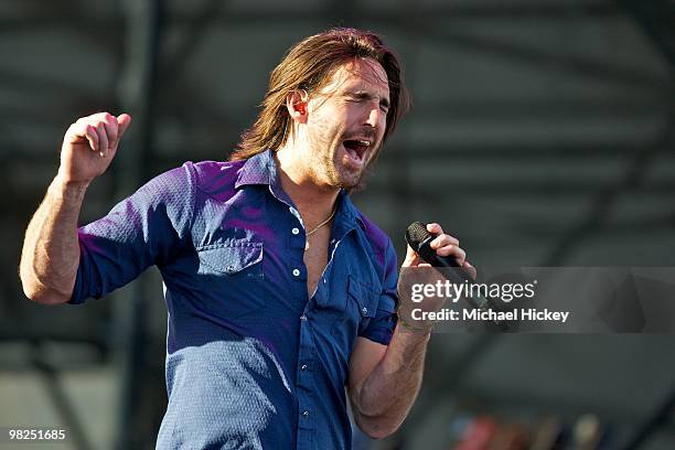 Jake Owen performs during day 3 of the 2010 NCAA Big Dance Concert Series at White River State Park on April 4, 2010 in Indianapolis, Indiana.