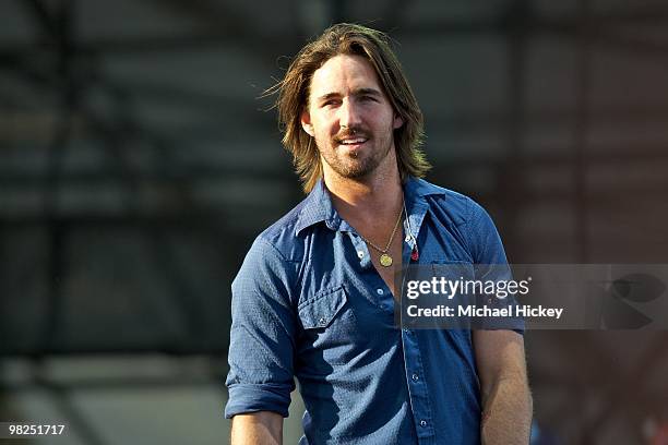 Jake Owen performs during day 3 of the 2010 NCAA Big Dance Concert Series at White River State Park on April 4, 2010 in Indianapolis, Indiana.