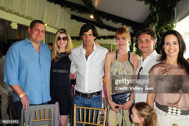 Ocean Drive publisher Courtland Lantaff, Ocean Drive Editor in Chief Suzy Buckley, Ralph Lauren model and polo player Nacho Figueras, Delfina...