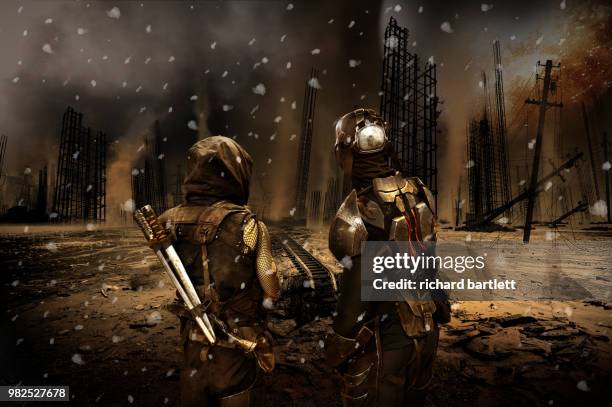 scavengers of the wastelands - richard bartlett stock pictures, royalty-free photos & images