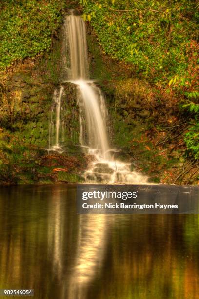 autumn waterfall - nick haynes stock pictures, royalty-free photos & images