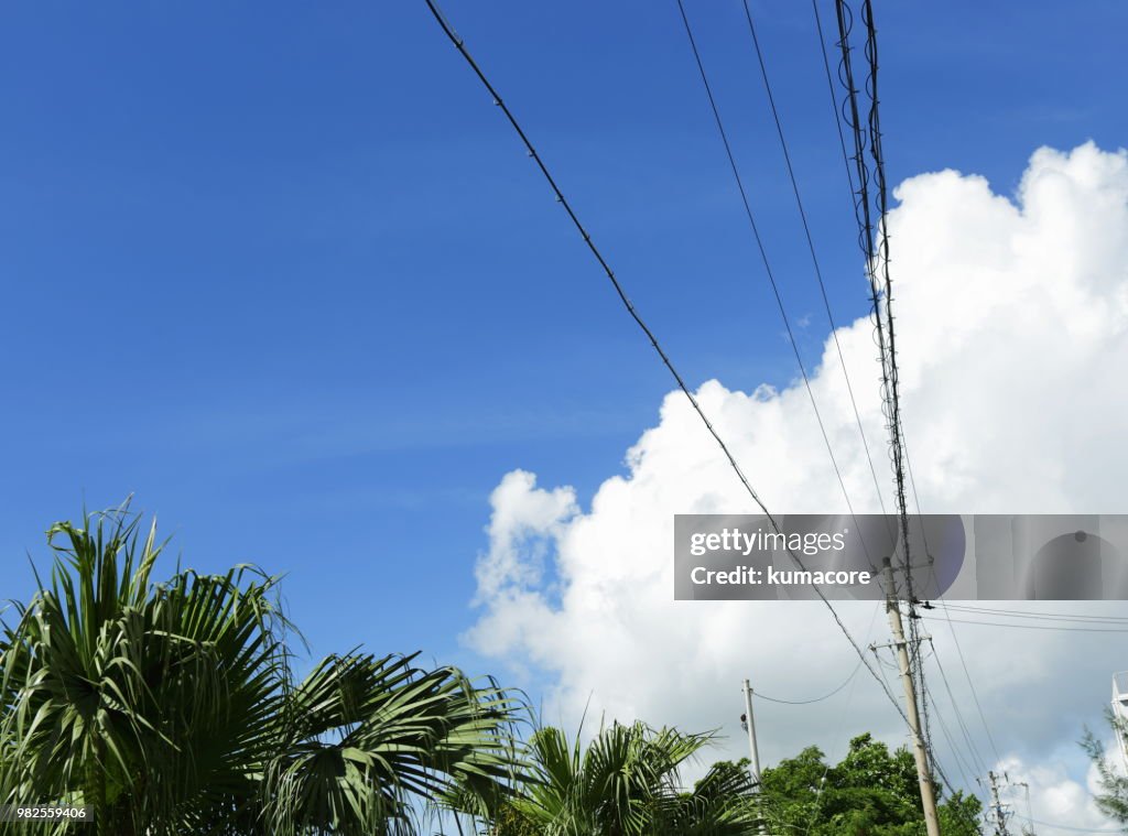 Blue sky with cumulonimbus