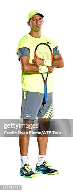 Horia Tecau of Romania poses for portraits during the Australian Open at Melbourne Park on January 14, 2018 in Melbourne, Australia.