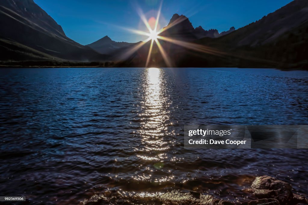 Sunset over Swift Current Lake