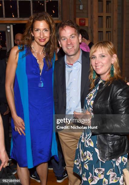 Alysia Reiner, Mike Birbiglia, and Miranda Bailey attend the Screenwriters Tribute at the 2018 Nantucket Film Festival - Day 4 on June 23, 2018 in...