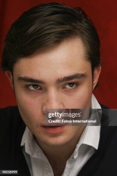 Ed Westwick at the Waldorf Astoria Hotel in New York City, New York on October 4, 2008. Reproduction by American tabloids is absolutely forbidden.