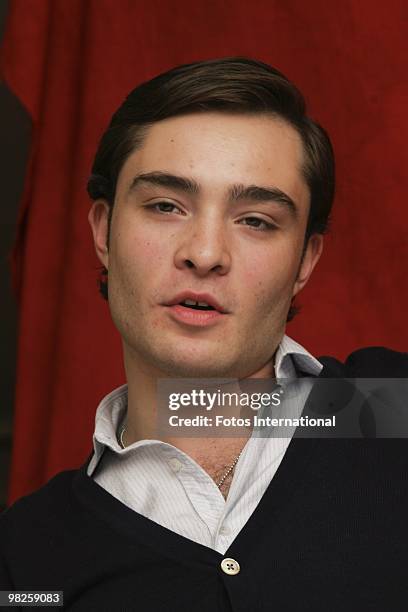 Ed Westwick at the Waldorf Astoria Hotel in New York City, New York on October 4, 2008. Reproduction by American tabloids is absolutely forbidden.