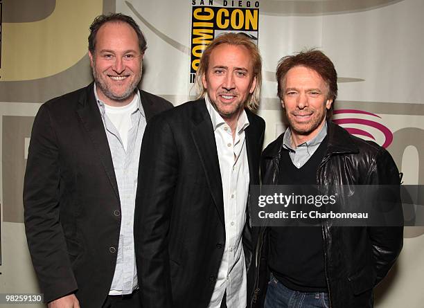 Director Jon Turteltaub, Nicolas Cage and Producer Jerry Bruckheimer at 'The Sorcerer's Apprentice' Panel at WonderCon 2010 on April 03, 2010 at the...