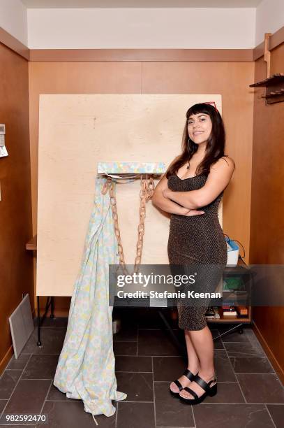 Shelley Holcomb attends DUETS - LAND's 2018 Summer Party at Private Residence on June 23, 2018 in Los Angeles, California.