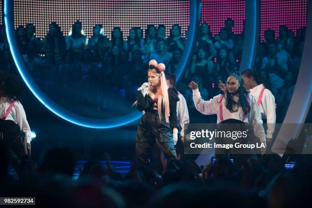 Today's brightest young stars and celebrity entertainers turned out for the 2018 Radio Disney Music Awards , music's biggest event for families, at...