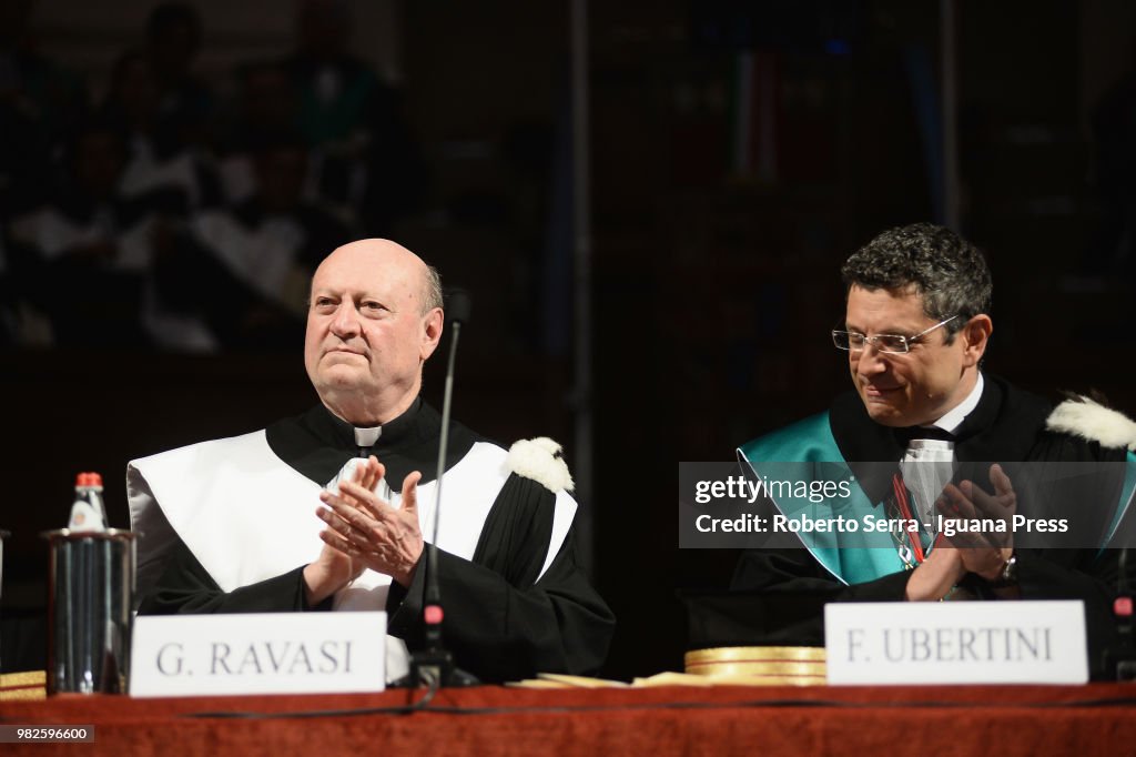 Cardinal Gianfranco Ravasi Receives Honorary Degree In Bologna