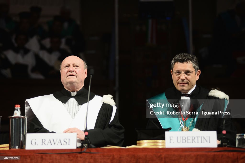 Cardinal Gianfranco Ravasi Receives Honorary Degree In Bologna