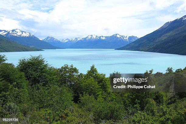 lago argentino, argentina. - lake argentina stock pictures, royalty-free photos & images