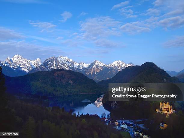 schwangau castle - schwangau stock pictures, royalty-free photos & images