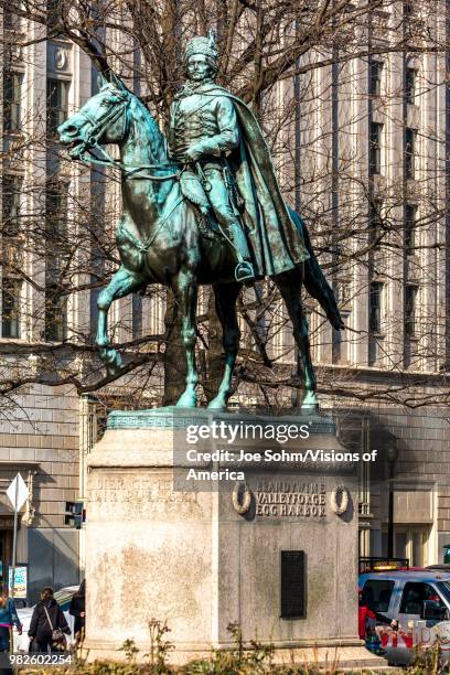 Polish compatriot Tadeusz Ko_ciuszko Statue honoring Brandywine Valley forge Egg Harbor, Washington D.C., American Revolutionary War.