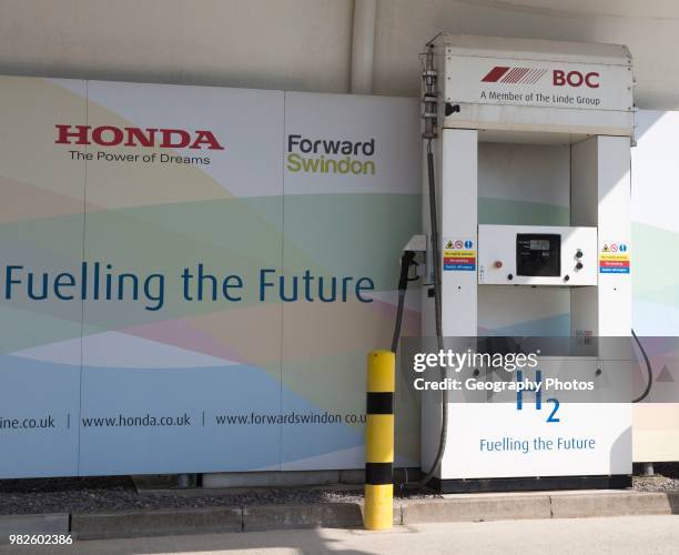 Hydrogen public fuel filling station, Honda, South Marston, Swindon, Wiltshire, England, UK.