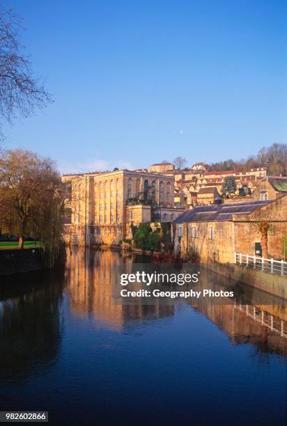 Abbey Mills Bradford on Avon Wiltshire England- old wool mills by the river side.