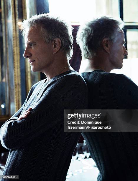 Actor Christopher Lambert at a portrait session for Madame Figaro Magazine in Paris in 2009. Shot at restaurant Le Grand Vefour. PUBLISHED IMAGE....