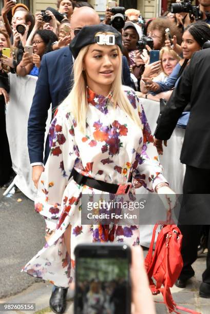 Rita Ora attends the Dior Homme Menswear Spring/Summer 2019 show as part of Paris Fashion Week on June 23, 2018 in Paris, France.