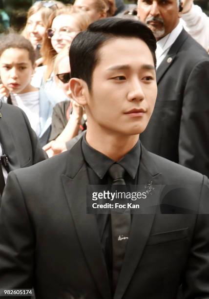 Jung Hae attends the Dior Homme Menswear Spring/Summer 2019 show as part of Paris Fashion Week on June 23, 2018 in Paris, France.