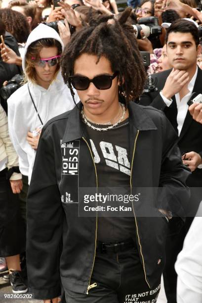 Luka Sabbat attends the Dior Homme Menswear Spring/Summer 2019 show as part of Paris Fashion Week on June 23, 2018 in Paris, France.