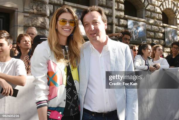 Lorena Vergani and Emmanuelle Perrotin attends the Dior Homme Menswear Spring/Summer 2019 show as part of Paris Fashion Week on June 23, 2018 in...