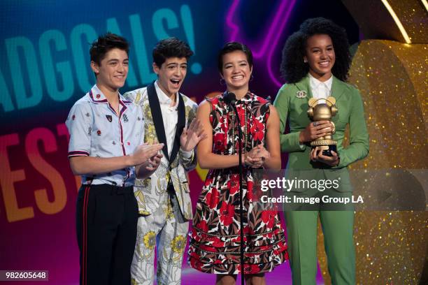 Today's brightest young stars and celebrity entertainers turned out for the 2018 Radio Disney Music Awards , music's biggest event for families, at...