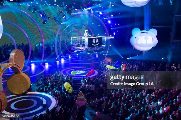 Today's brightest young stars and celebrity entertainers turned out for the 2018 Radio Disney Music Awards , music's biggest event for families, at...