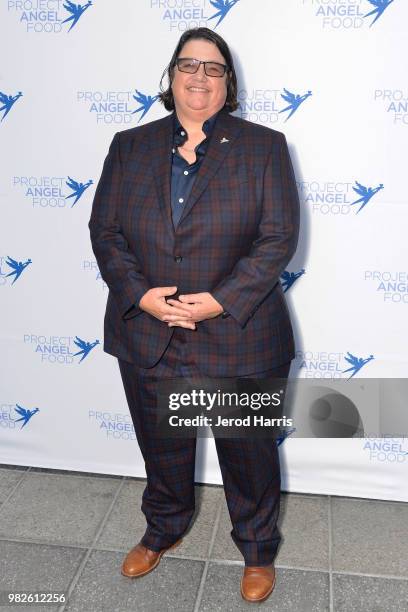 Catherine Opie attends Project Angel Food's 23rd Annual Angel Art ART=LOVE Benefit Auction at NeueHouse Hollywood on June 23, 2018 in Los Angeles,...
