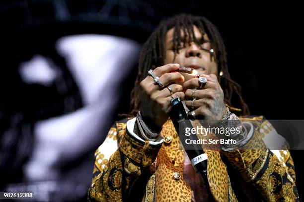 Swae Lee performs onstage at the STAPLES Center Concert Sponsored by SPRITE during the 2018 BET Experience on June 23, 2018 in Los Angeles,...