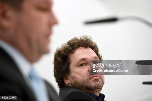 Joern Hinkel, temporary intendant of the Bad Hersfelder Festival during a press meeting at the city hall of Bad Hersfeld, Germany, 29 January 2018....