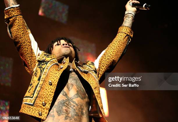 Swae Lee performs onstage at the STAPLES Center Concert Sponsored by SPRITE during the 2018 BET Experience on June 23, 2018 in Los Angeles,...