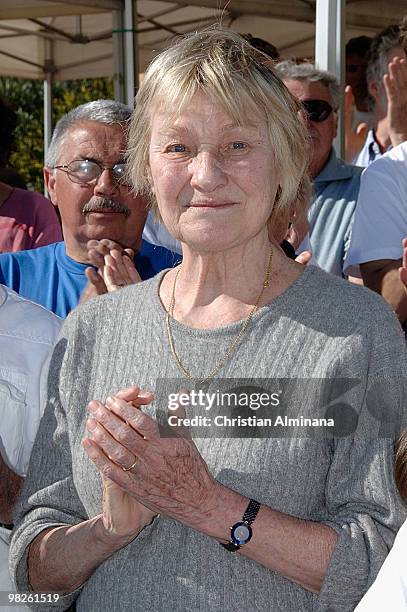 Nicolas Sarkozy's mother in law and Carla Bruni Sarkozy's mother, Marisa Bruni-Tedeschi attends the second Virginio Bruni-Tedeschi sailing trophy on...