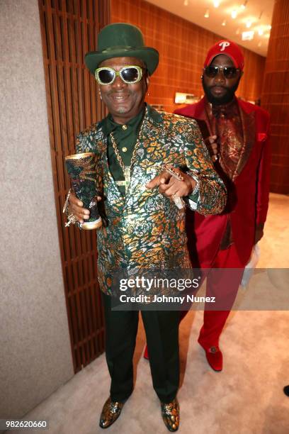 Bishop Don "Magic" Juan attends Bally x Slick Rick's 30th anniversary of "The Great Adventures of Slick Rick" celebration at Bally Rodeo Dr. On June...