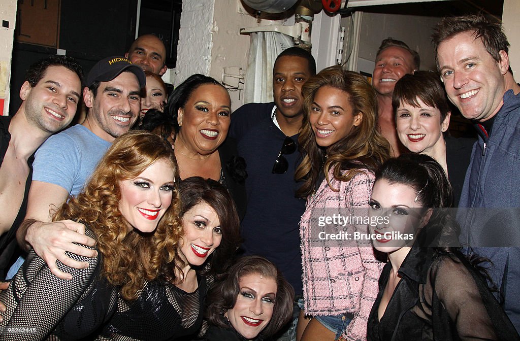 Beyonce and Jay Z visit "Chicago" on Broadway