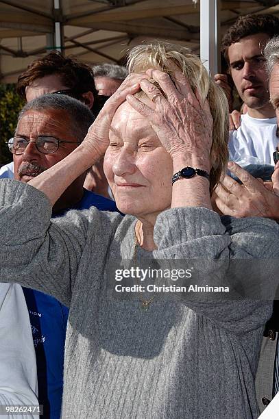 Nicolas Sarkozy's mother in law and Carla Bruni Sarkozy's mother, Marisa Bruni-Tedeschi attends the second Virginio Bruni-Tedeschi sailing trophy on...