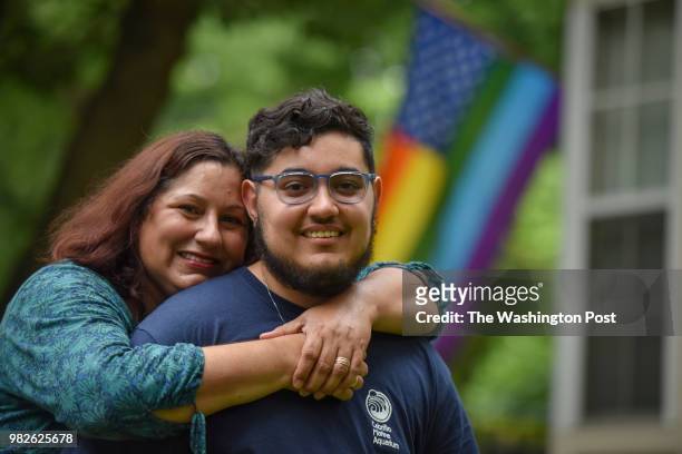 Kayden Ortiz, front, and his mother, Chaiya Ortiz, are pictured at their home on Friday, June 8 in Burke, VA. There has been a proposed change to...