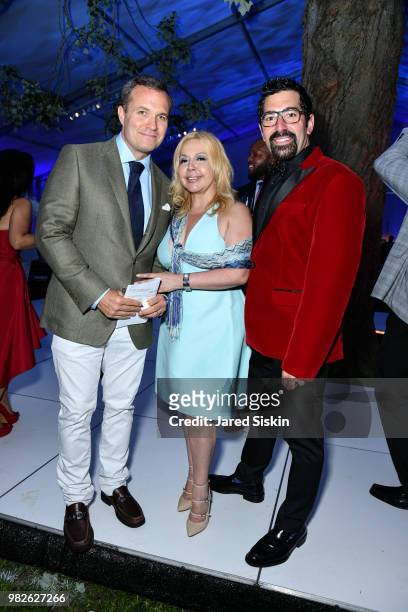 Greg Kelly, Adele Nino and Mark Masone attend the 22nd Annual Hamptons Heart Ball on June 23, 2018 in Southampton, New York.