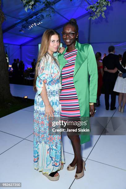 Layla and Rina Cara attend the 22nd Annual Hamptons Heart Ball on June 23, 2018 in Southampton, New York.