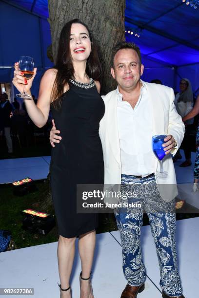 Julia Campbell and James Sanford attend the 22nd Annual Hamptons Heart Ball on June 23, 2018 in Southampton, New York.