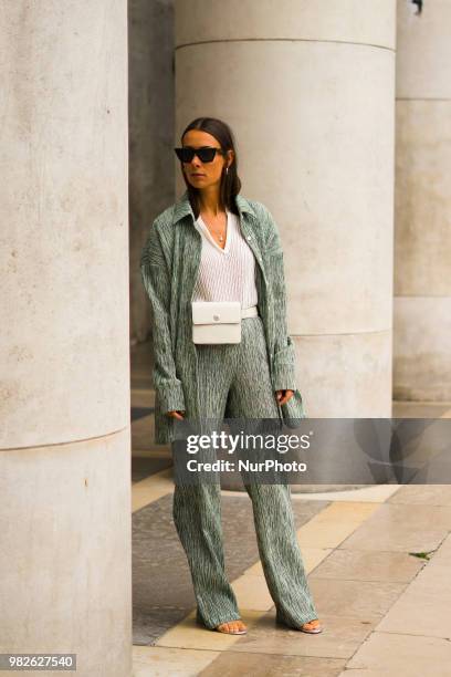 Gust is seen during Paris Men's Fashion Week Spring/Summer 2019 in Paris, France, on June 22, 2018.