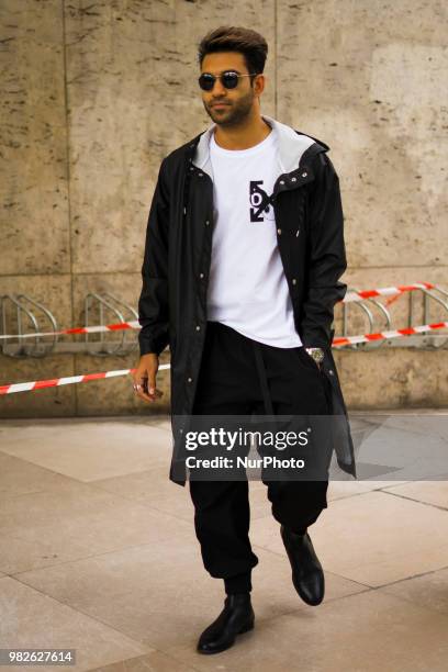 Gust is seen during Paris Men's Fashion Week Spring/Summer 2019 in Paris, France, on June 22, 2018.