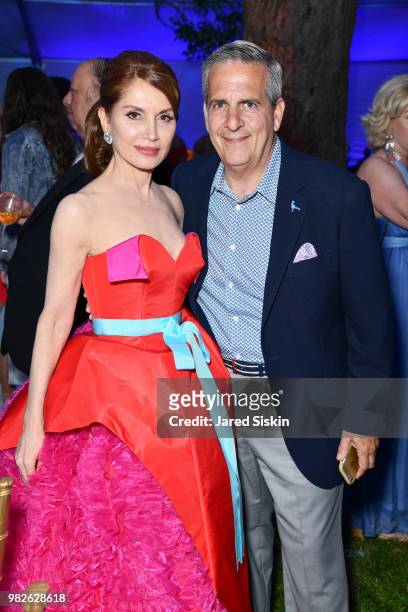 Jean Shafiroff and Greg D'Elia attend the 22nd Annual Hamptons Heart Ball on June 23, 2018 in Southampton, New York.