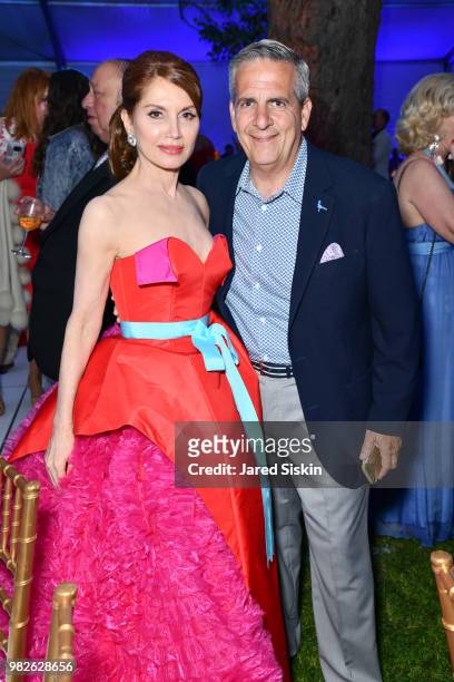 Jean Shafiroff and Greg D'Elia attend the 22nd Annual Hamptons Heart Ball on June 23, 2018 in Southampton, New York.