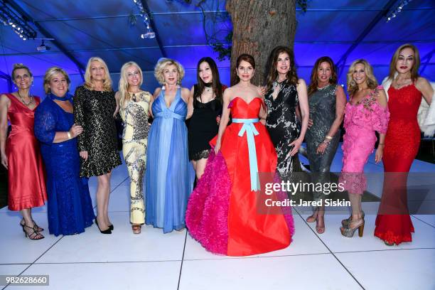 Guest, guest, Margo Catsimatidis, guest, Paola Bacchini, Jane Scher, Jean Shafiroff, Lauren Day Roberts, guest, Randi Schatz and Lucia Hwong Gordon...