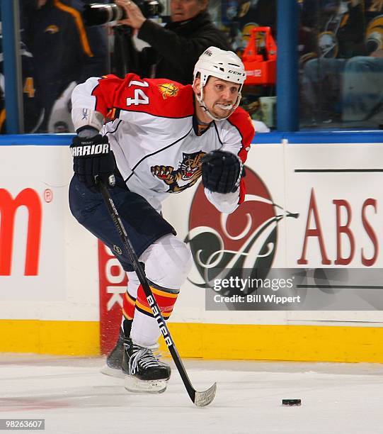 Radek Dvorak of the Florida Panthers skates against the Buffalo Sabres on March 31, 2010 at HSBC Arena in Buffalo, New York.
