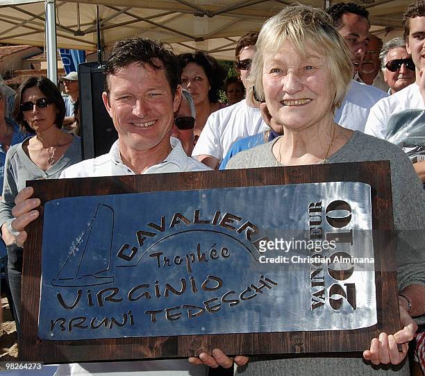 Nicolas Sarkozy's mother in law and Carla Bruni Sarkozy's mother, Marisa Bruni-Tedeschi attends the second Virginio Bruni-Tedeschi sailing trophy on...
