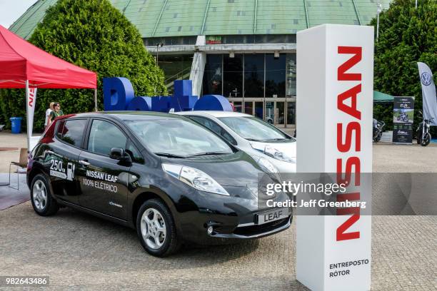 Portugal, Porto, Encontro Nacional de Veiculos Eletricos, exhibition of eco-friendly vehicles.